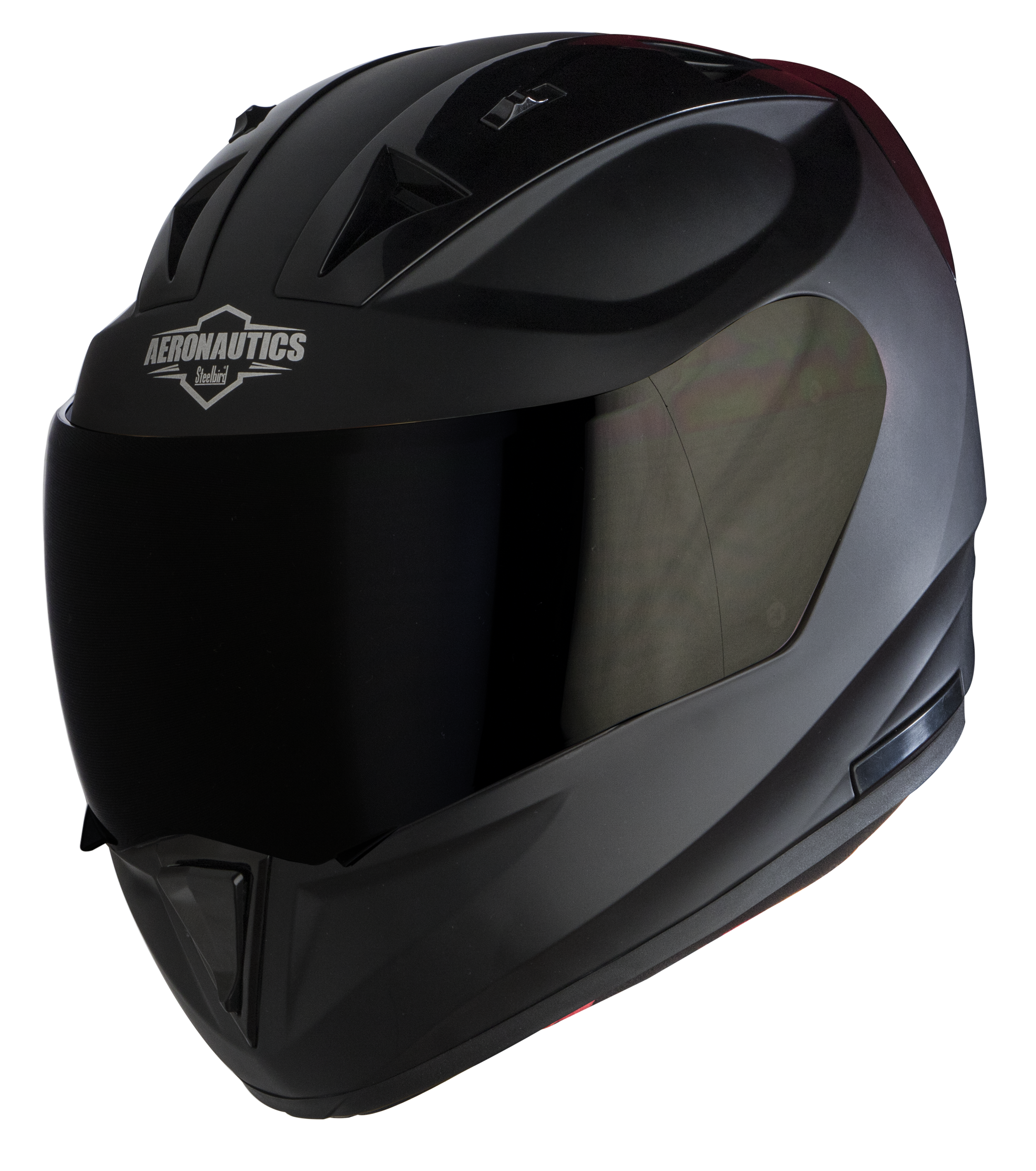 SA-1 Aeronautics Mat Mid Night Black ( Fitted With Clear Visor Extra Smoke Visor Free)